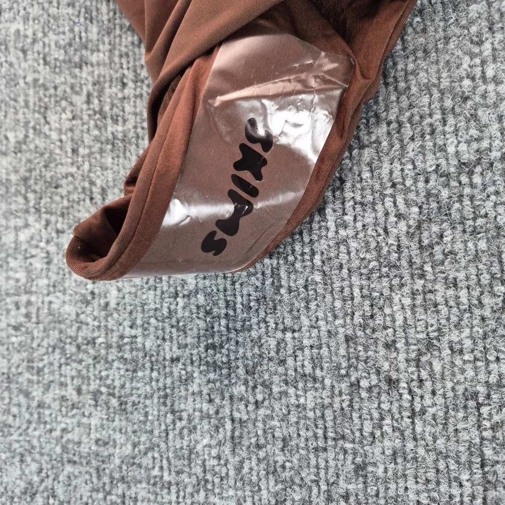 Skims Swim Bottoms Mid Waist Recycled Medium Cocoa Brown Women